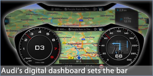 Zenuwinzinking vergelijking Beperken Audi show way with digital dashboard
