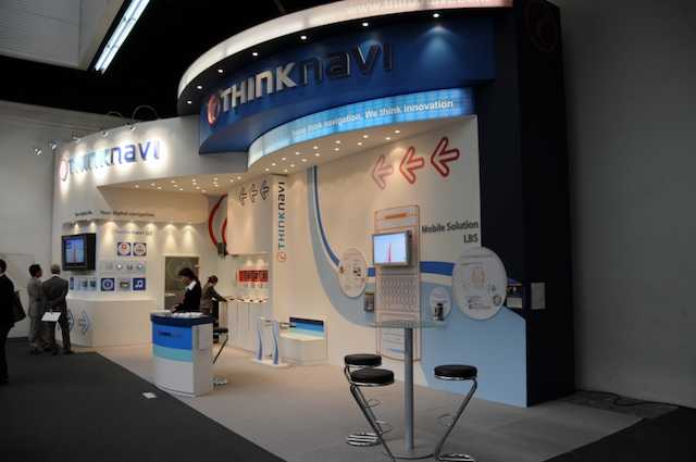 The ThinkNavi stand at Mobile World Congress 2008