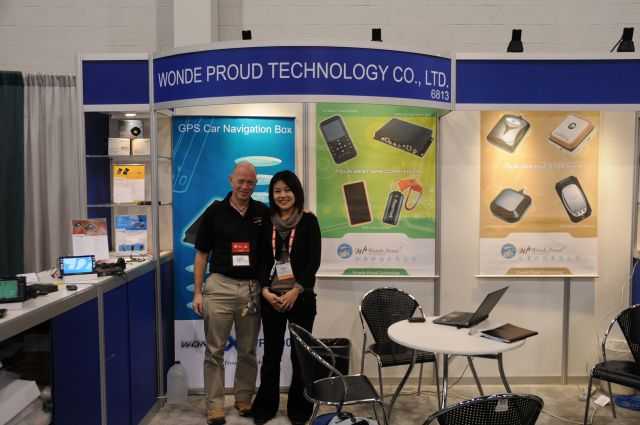 Mike and Monica at the Wonde Proud stand