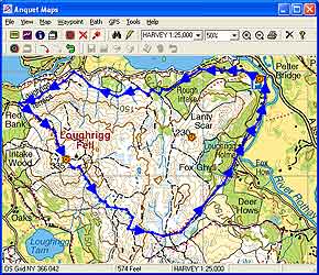 Harvey Map superscale lake district