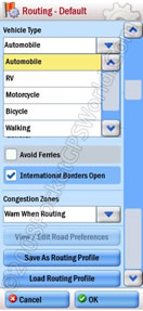 Routing detailed Options