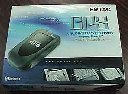 The Emtac BT GPS package.