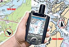 Maptech outdoor navigator GPS software.