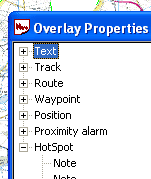Memory-Map 2004 overlay properties window