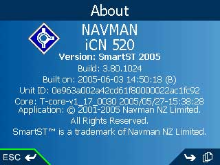 Navman iCN520 satnav