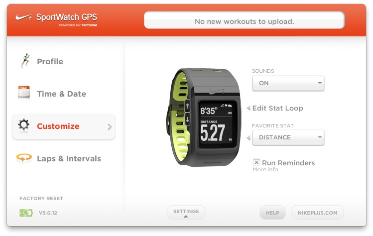 Nike+ Client Software