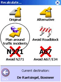 Routing around Traffic Incidents