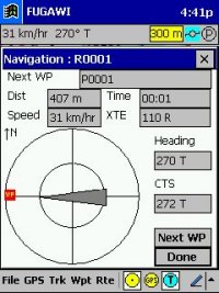 Route Navigation on iPAQ